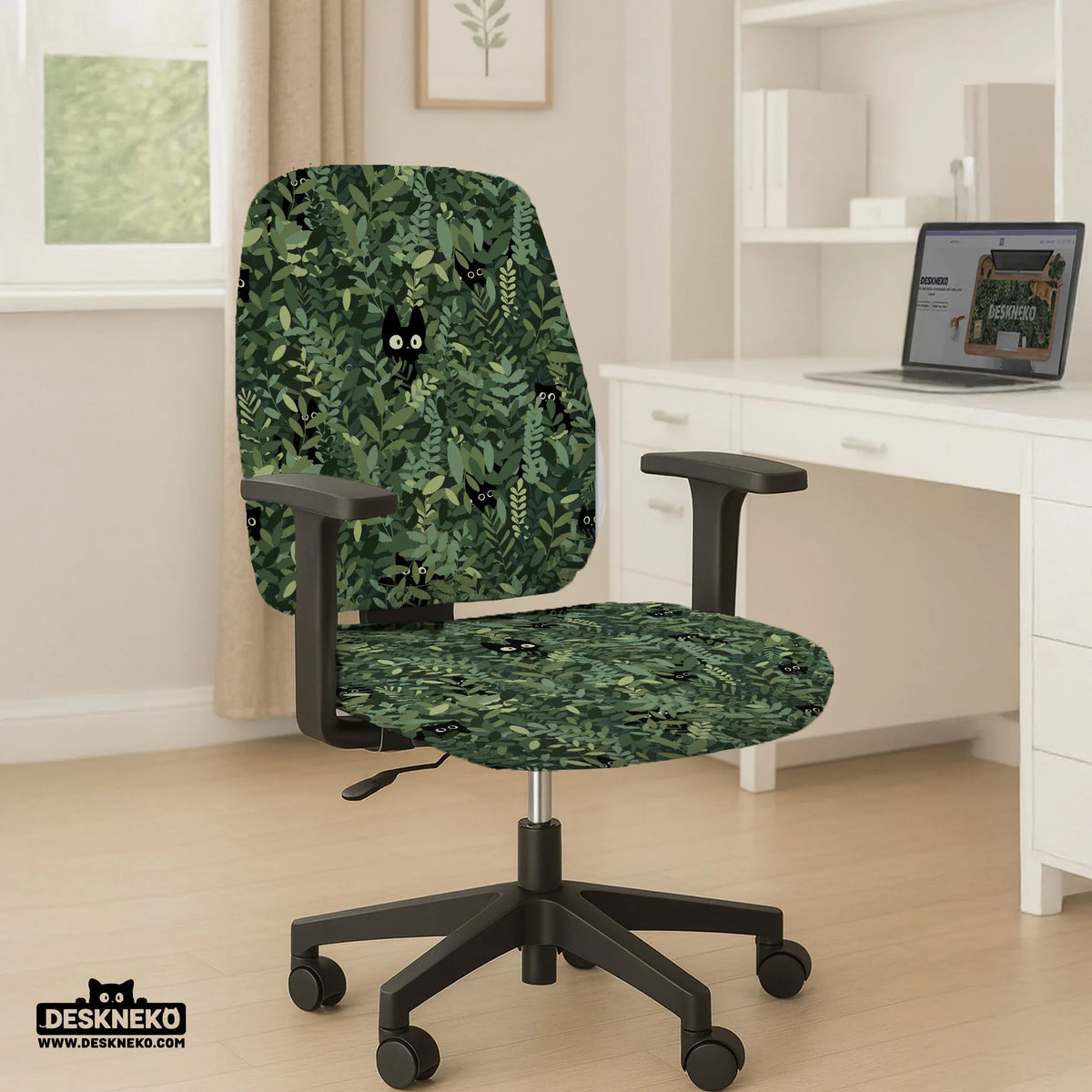 Forest cat desk chair cover for office and gaming chairs