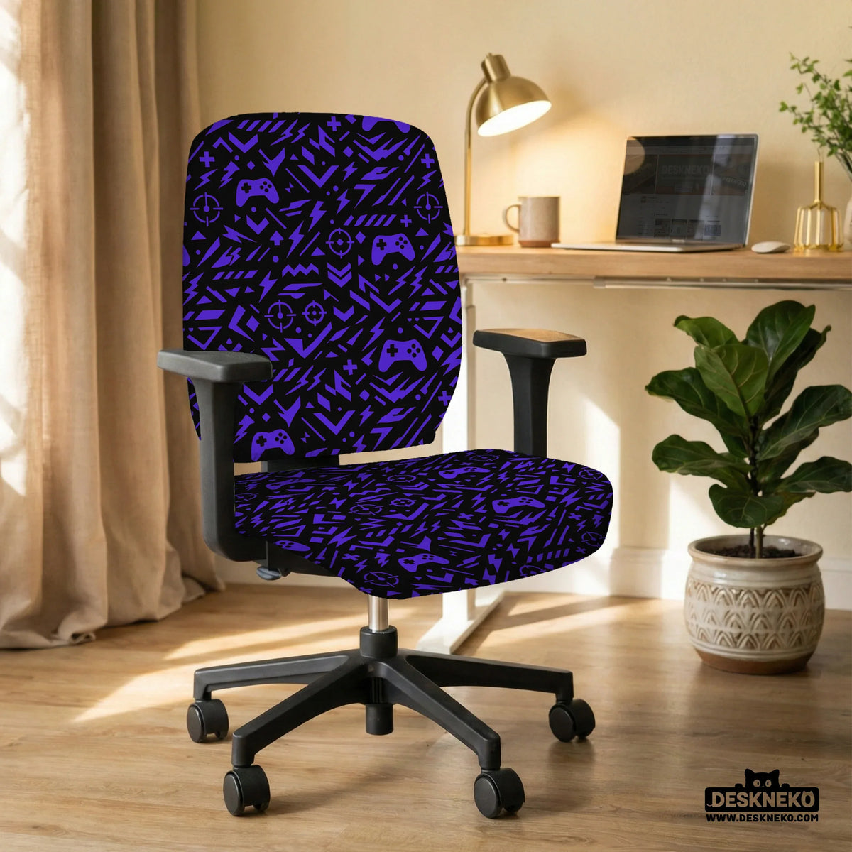 Purple chair cover