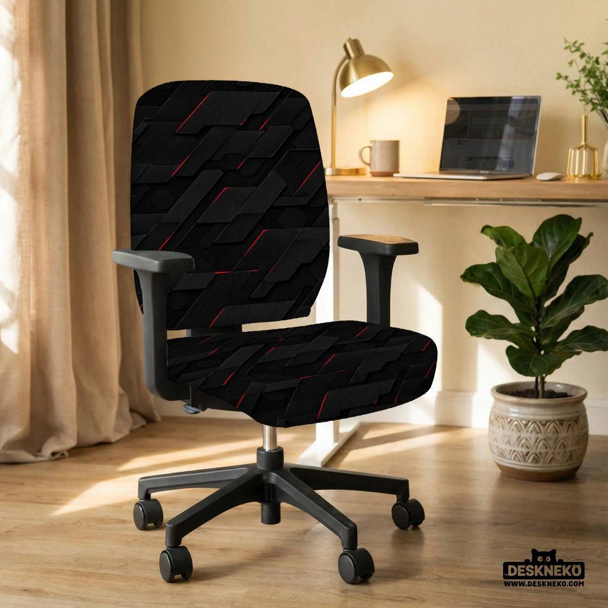 Black tech chair cover