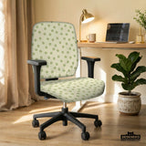 Green floral chair cover