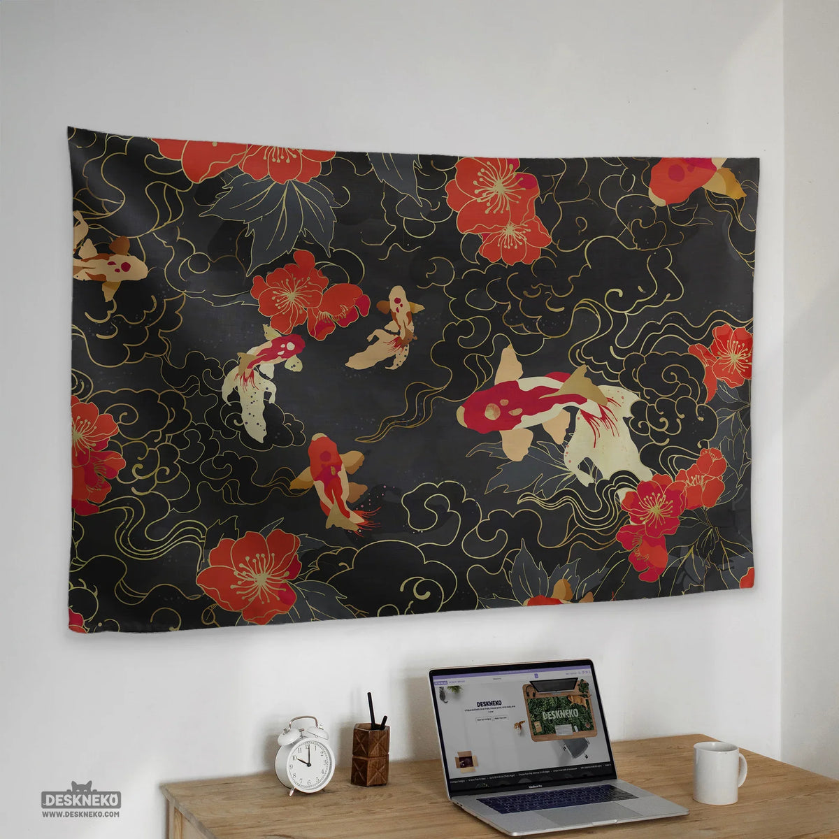 Koi fish wall tapestry