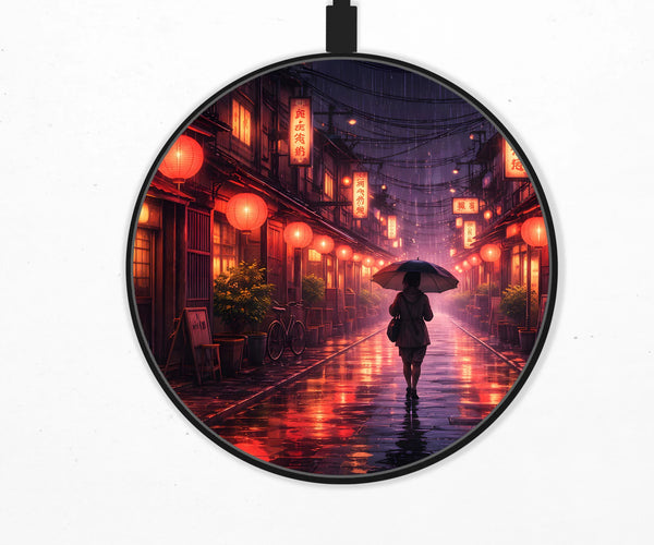 Tokyo Lantern Rain Wireless Charger - Deskneko