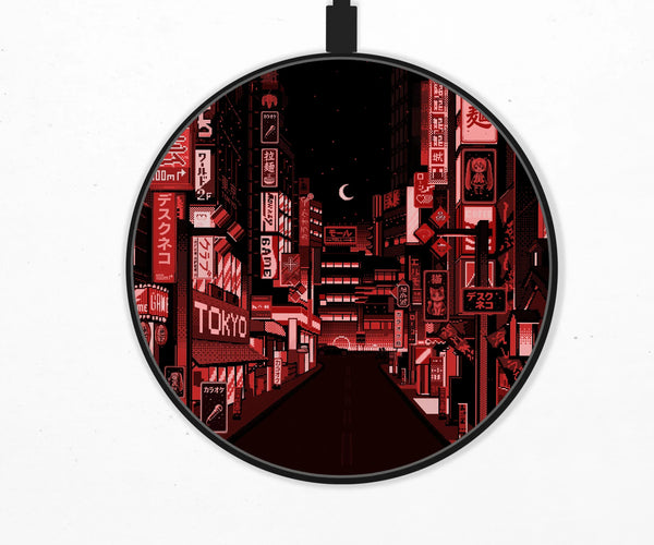 Tokyo Neon Wireless Charger - Deskneko