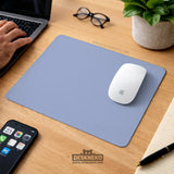 Pastel blue desk mat, periwinkle mousepad for clean desk setup