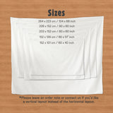 Black mount fuji wall tapestry