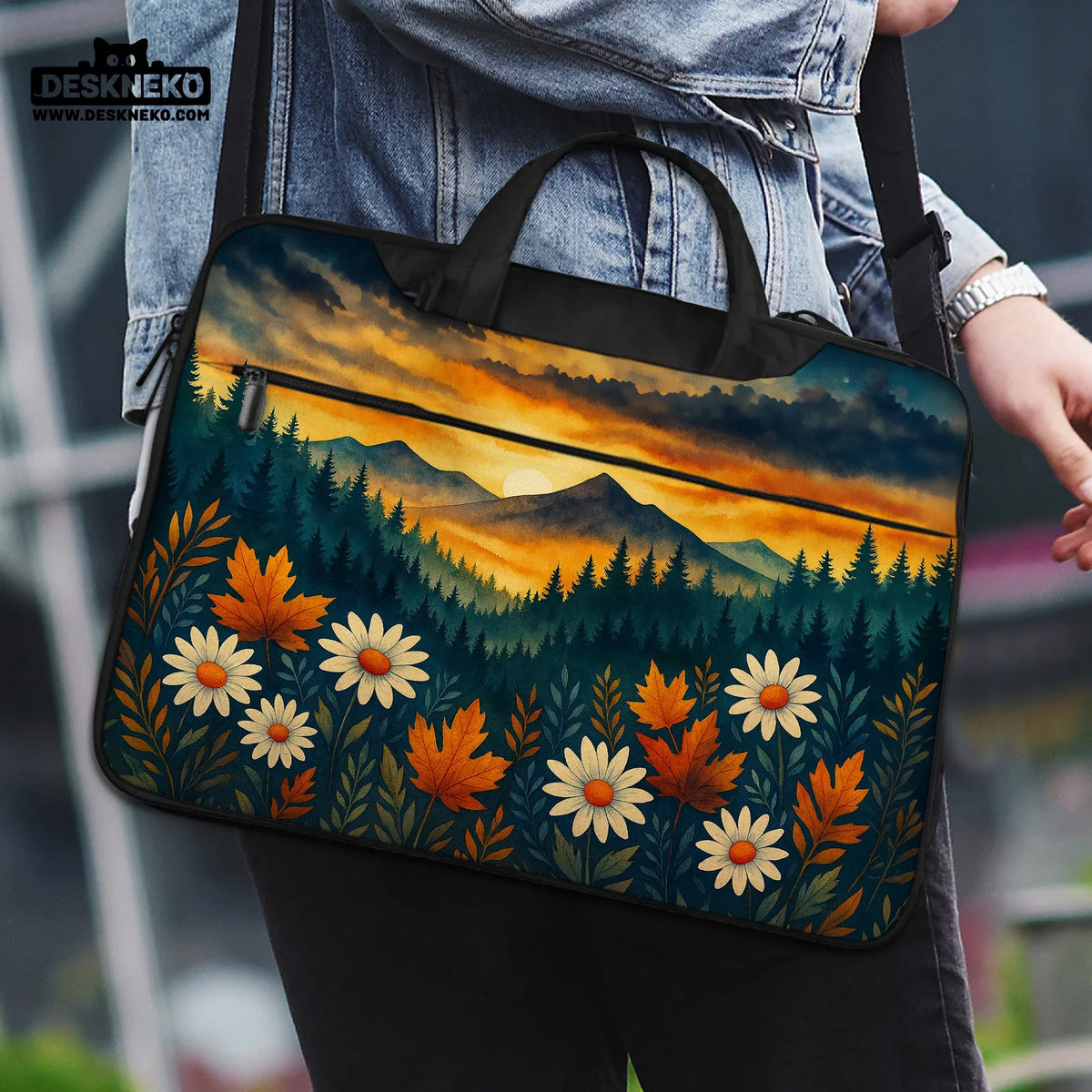 Autumn mountain laptop sleeve & bag
