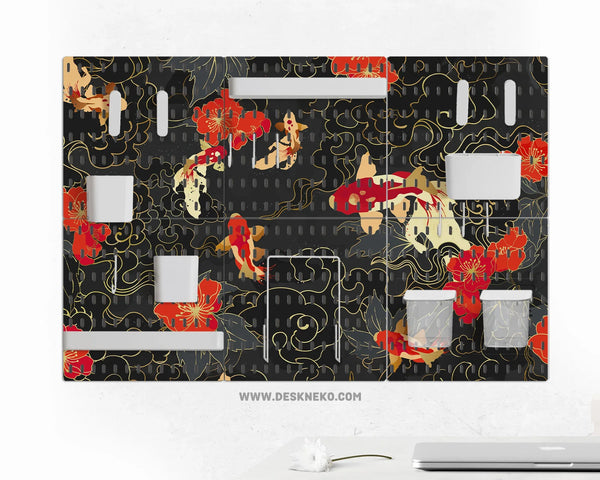 Koi fish pegboard set