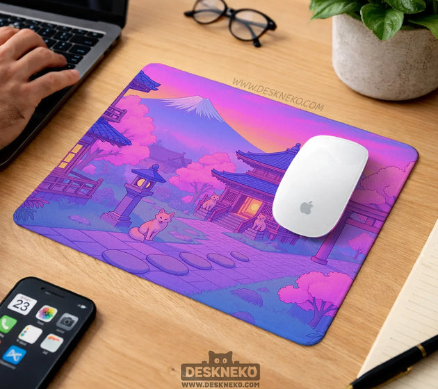 Pastel sakura anime mousepad