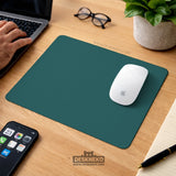 Ergonomic teal mousepad with wrist rest for office and gaming