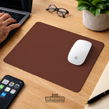 Ergonomic mahogany mousepad with wrist rest for office and gaming