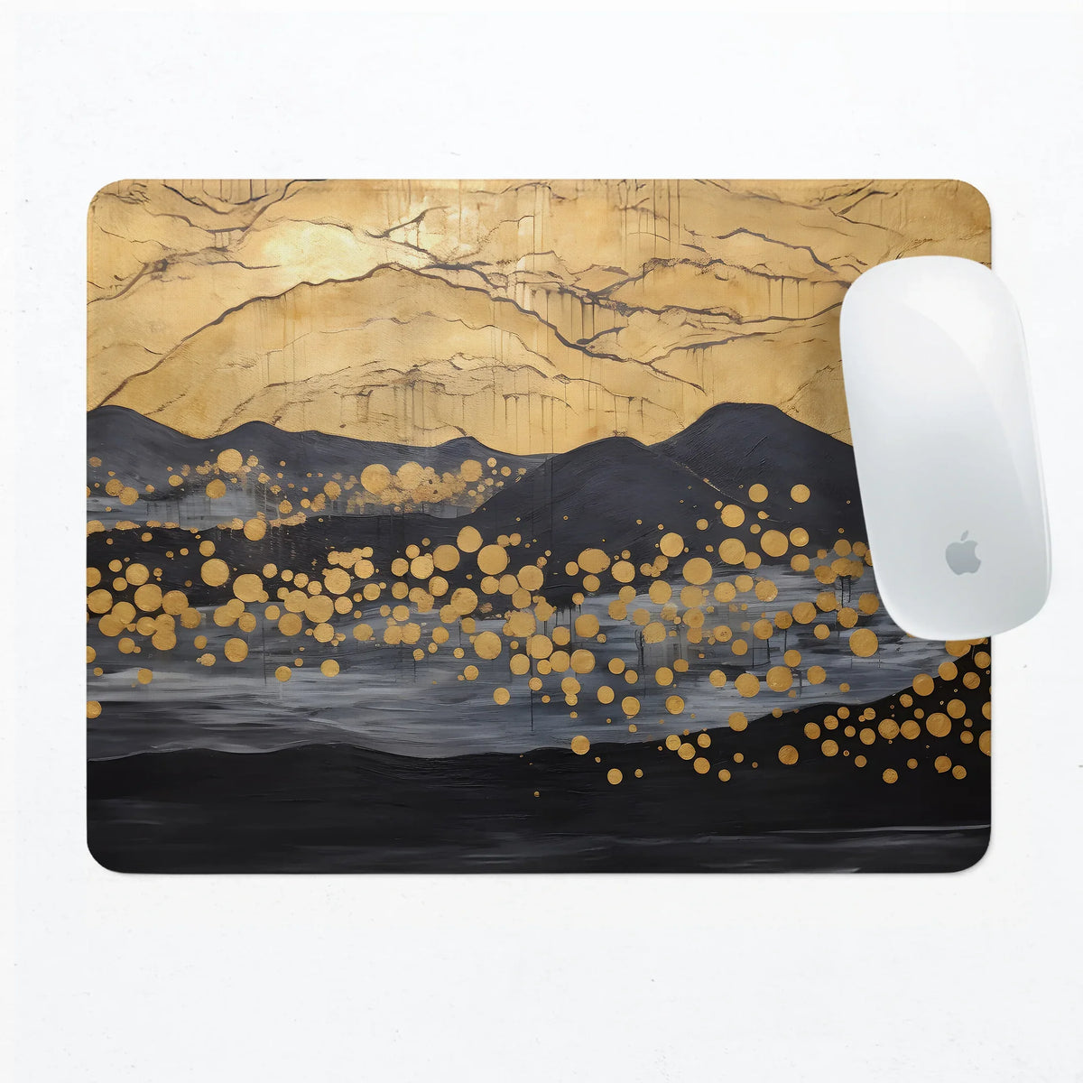 Gold abstract mousepad