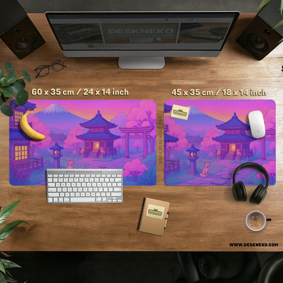 Pastel sakura anime mousepad