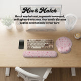 Pink cherry blossom wrist rest
