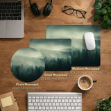 Sage green forest desk mat extended XXL mousepad