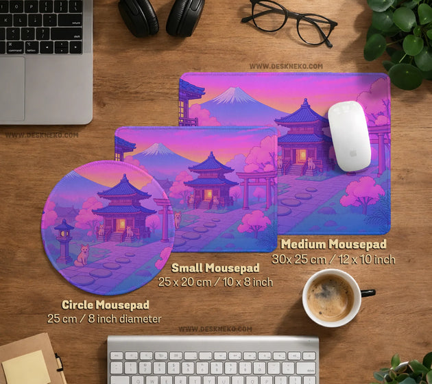 Pastel sakura anime mousepad