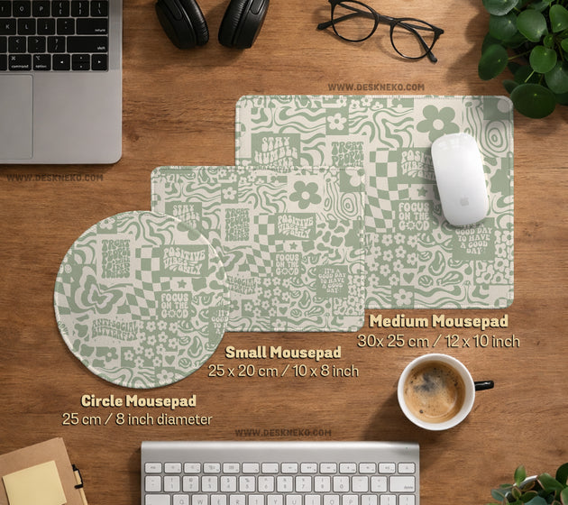 Positive affirmations desk mat mousepad