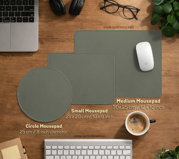 Eucalyptus sage desk mat, minimalist extended mousepad