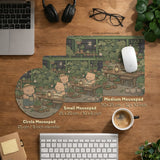 Kawaii bear desk mat XXL extended mousepad for keyboard and desk