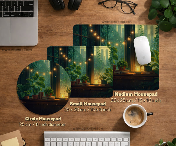 Lofi Aesthetic Desk Mat Mousepad - Desk Mat - Deskneko - Desk Mats & Mousepads