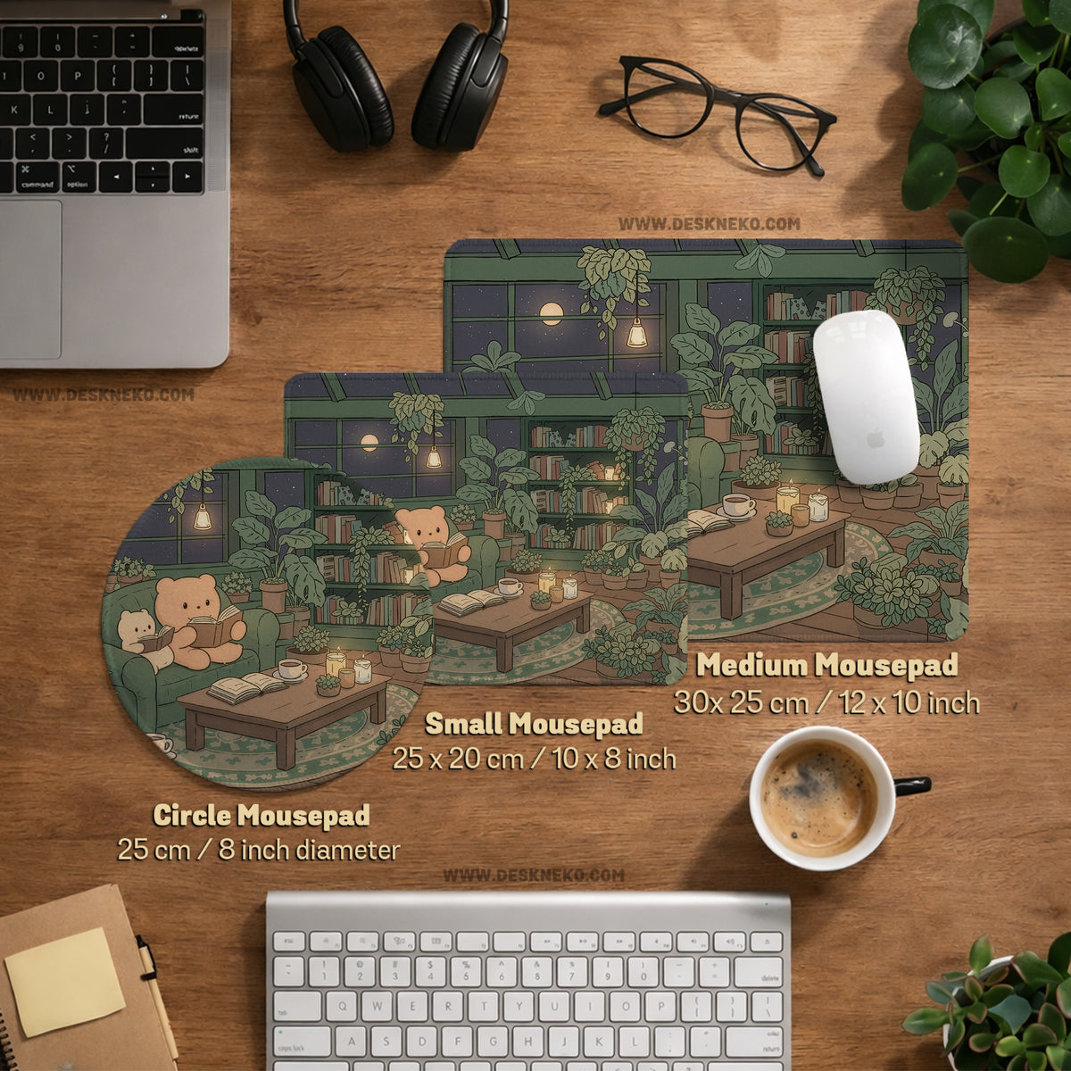 Cute bears desk mat mouse pad