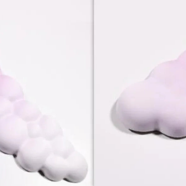 Cloud Keyboard Hand Wrist Rest Memory Foam Silicone Leather Mouse Pad Wristband Pad - Deskneko