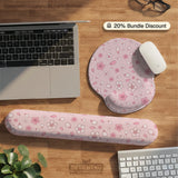 Pink cherry blossom wrist rest