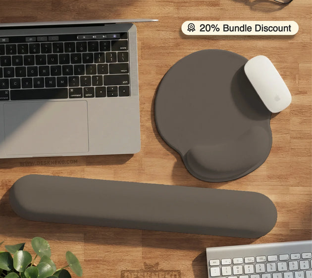 Cocoa ergonomic mousepad / keyboard wrist rest