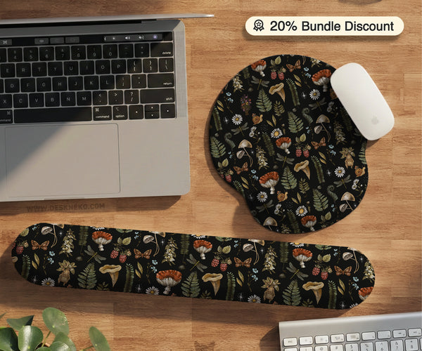 Woodland Pattern Wrist Rest - Ergonomic Mousepads & Wrist Rests - Deskneko - Mousepads & Wrist Rests