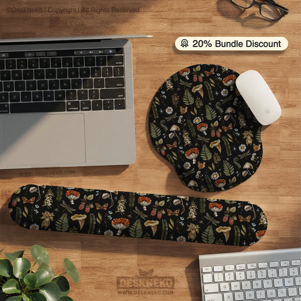 Woodland Pattern Wrist Rest - Ergonomic Mousepads & Wrist Rests - Deskneko - Mousepads & Wrist Rests