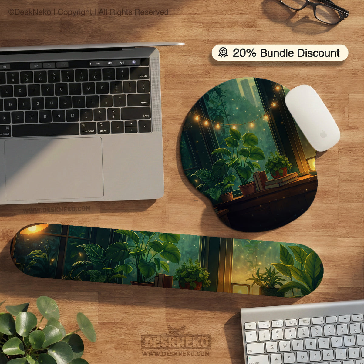 Lofi aesthetic ergonomic mousepad wrist rest