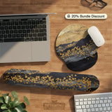 Gold ergonomic mousepad with wrist rest
