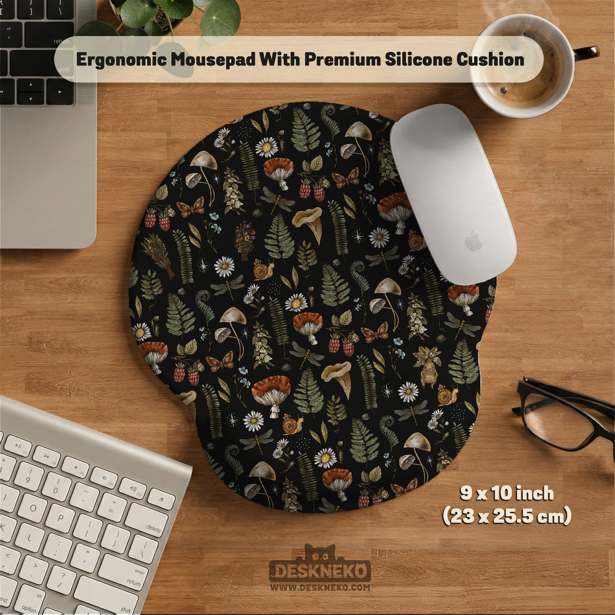 Woodland pattern wrist rest