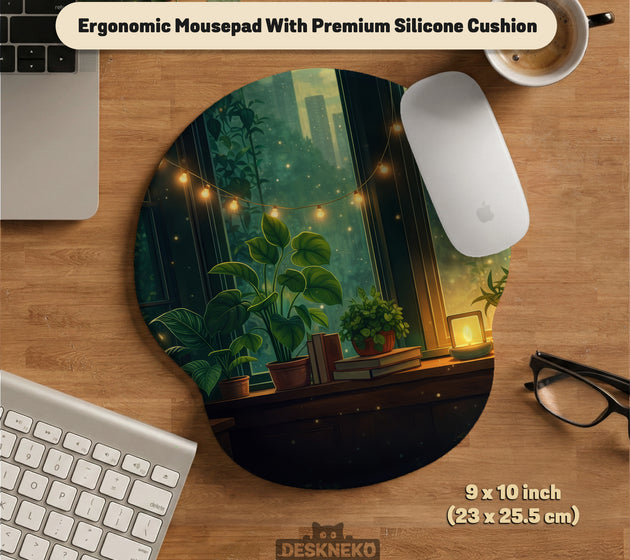 Lofi aesthetic ergonomic mousepad wrist rest