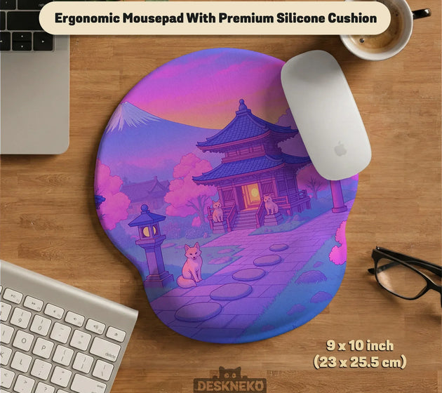Pastel sakura anime mousepad