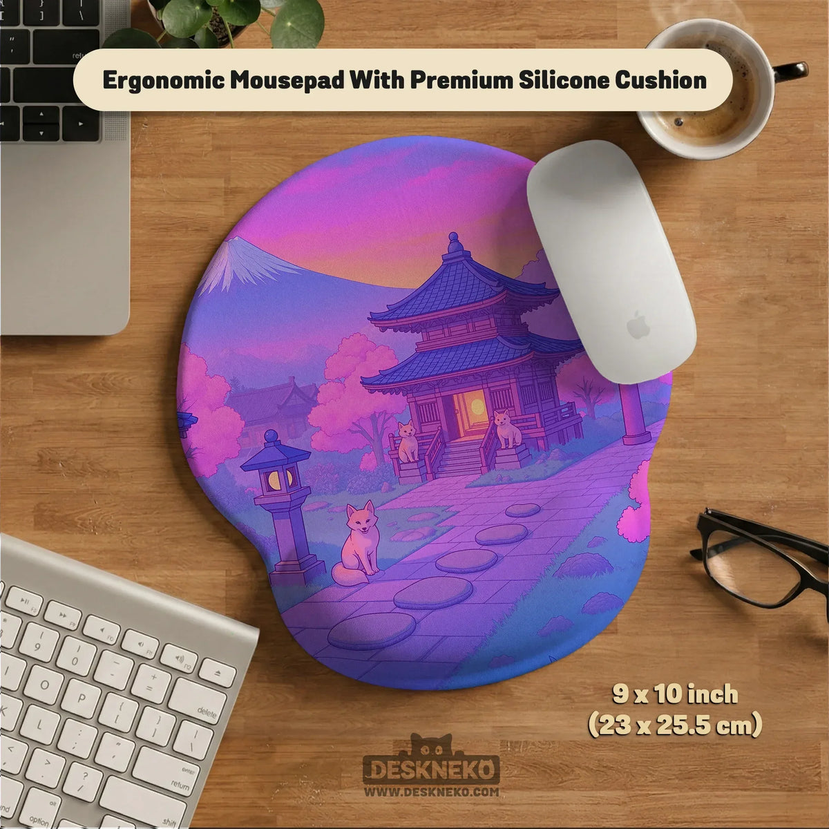 Pastel sakura anime mousepad