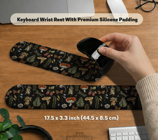 Woodland pattern wrist rest