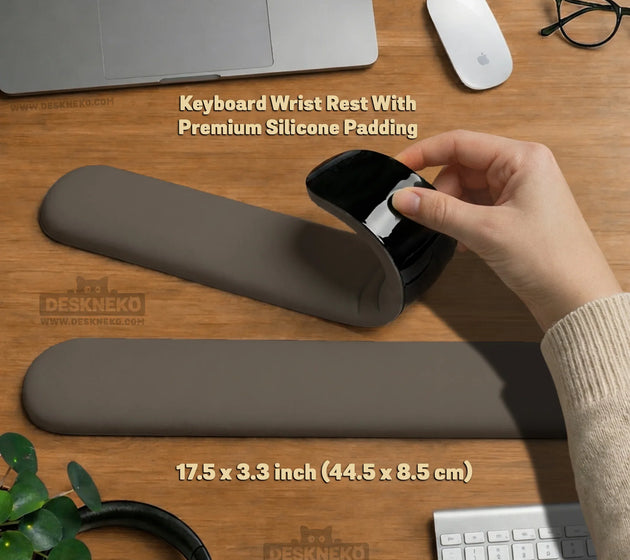 Cocoa ergonomic mousepad / keyboard wrist rest
