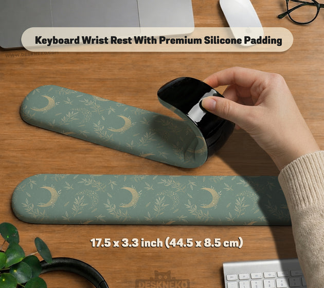 Celestial moon ergonomic wrist rest set