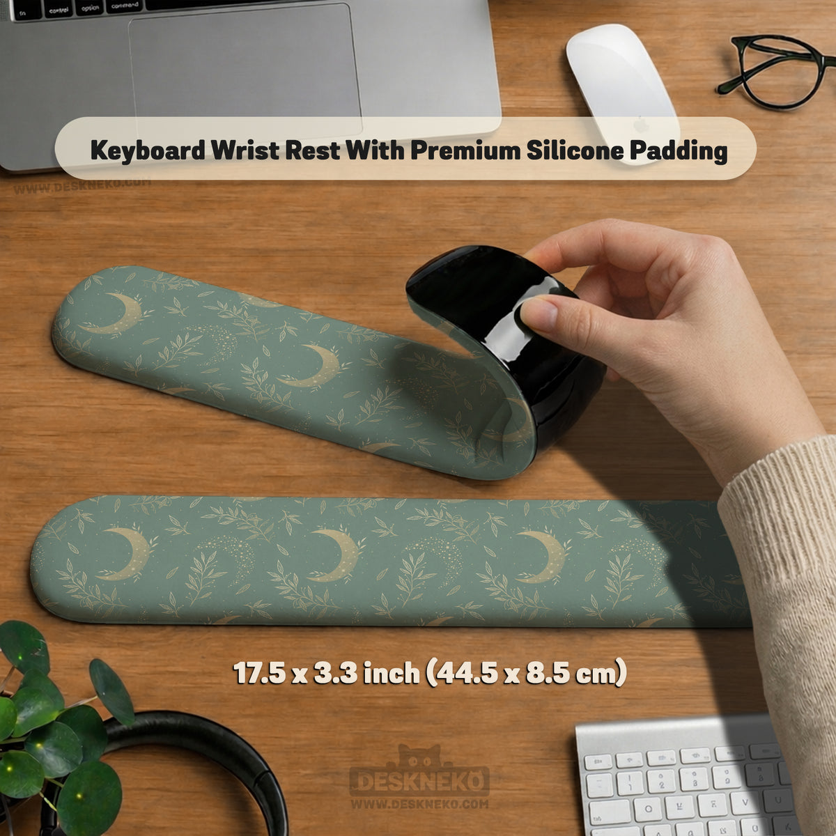 Celestial moon ergonomic wrist rest set