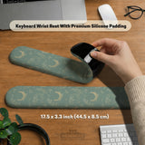 Celestial moon ergonomic wrist rest set