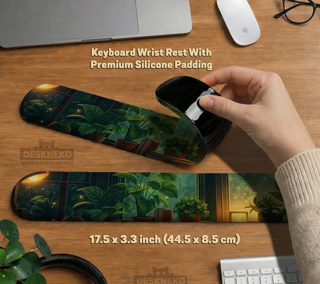 Lofi aesthetic ergonomic mousepad wrist rest
