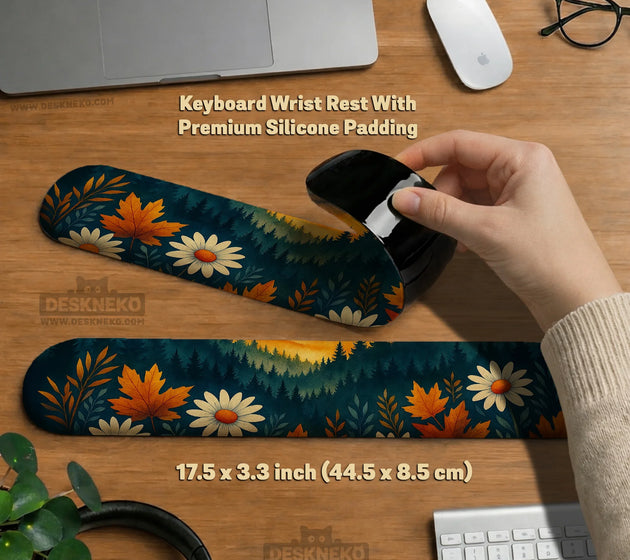 Sunset forest ergonomic mousepad wrist rest