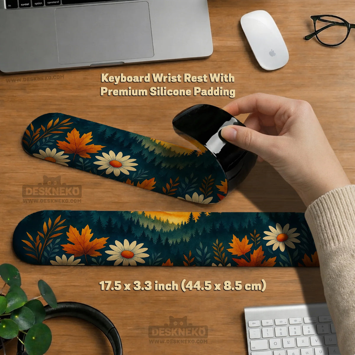 Sunset forest ergonomic mousepad wrist rest