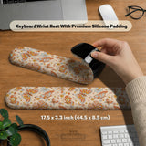 Retro butterfly mousepad wrist rest