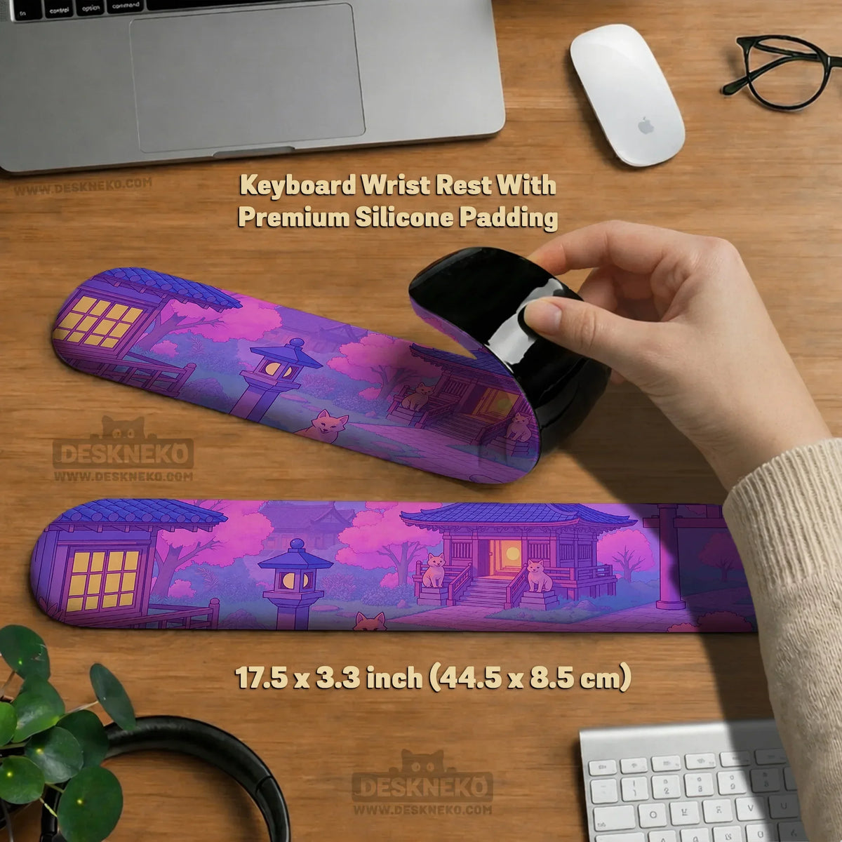Pastel sakura anime mousepad