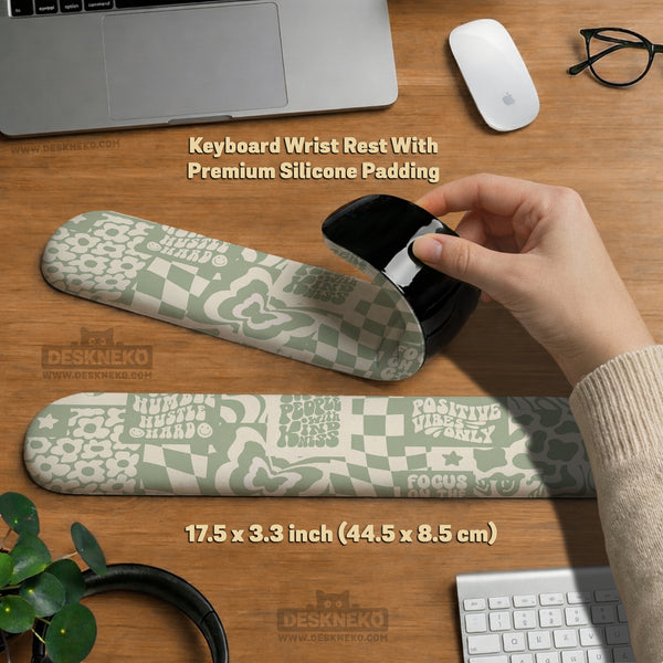 Positive Affirmations Ergonomic Mouse & Wrist Rest - Ergonomic Mousepads & Wrist Rests - Deskneko - Mousepads & Wrist Rests