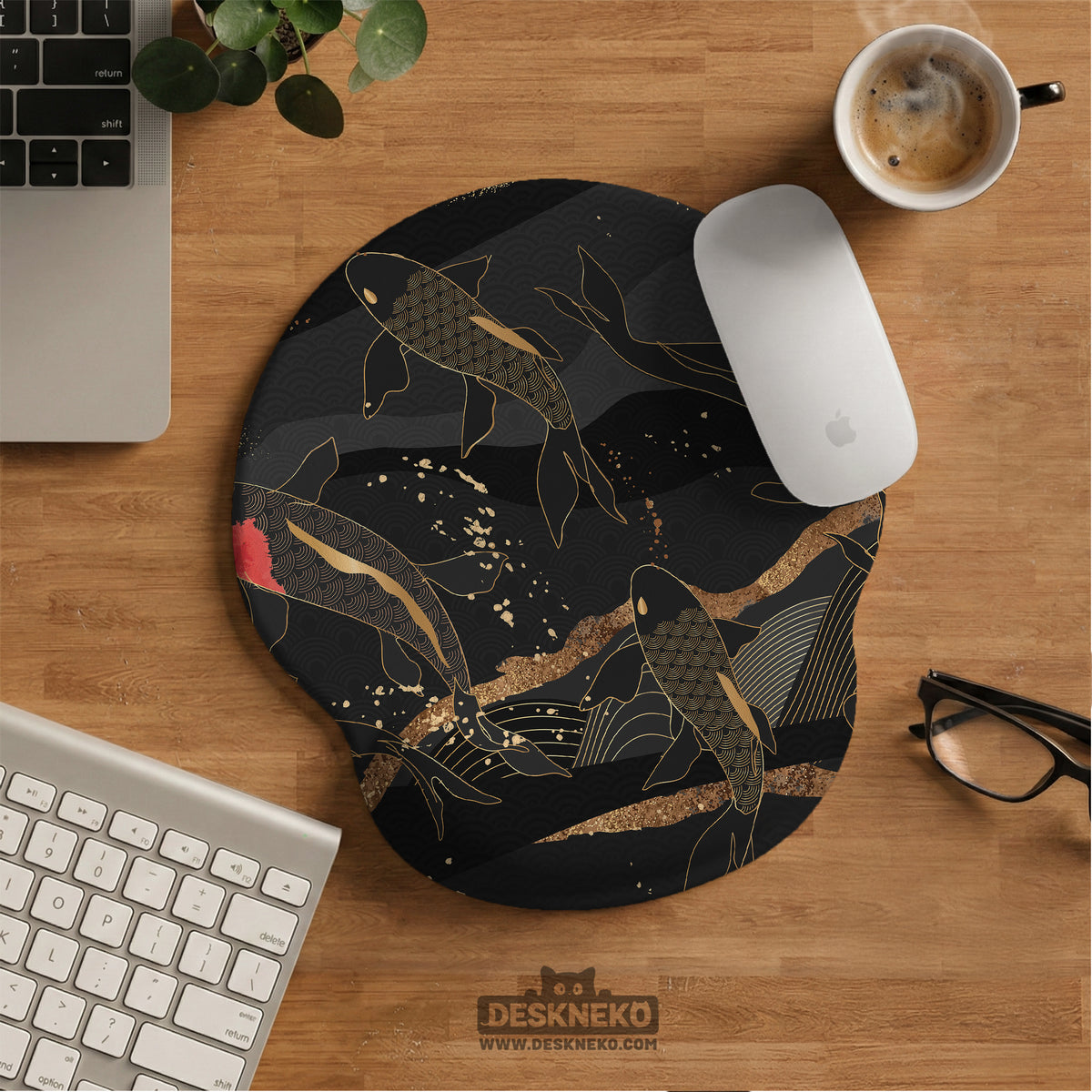 Koi Waves Desk Mat - Desk Mat - Deskneko - Desk Mats & Mousepads