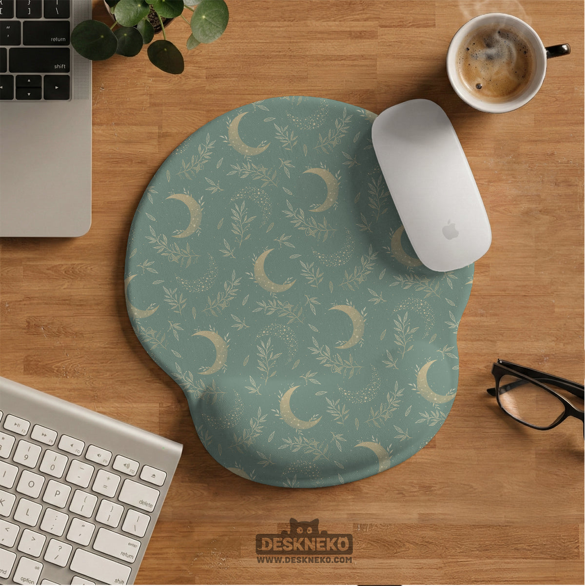 Celestial moon desk mat