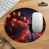 Lofi anime desk mat XXL extended japanese rainy street
