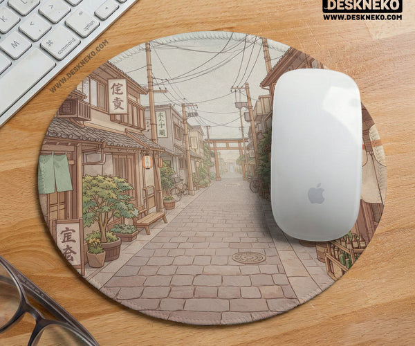 Beige Japandi Desk Mat Mousepad - Desk Mat - Deskneko - Desk Mats & Mousepads
